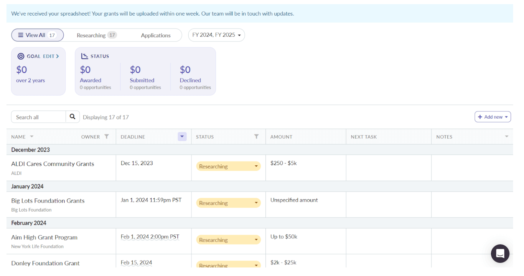 Instrumentl Grant Management